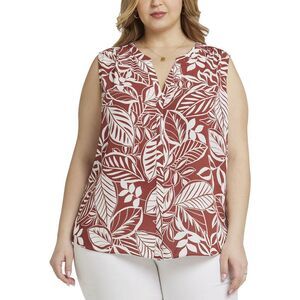 Nydj Womens Plus Pintuck Blouse